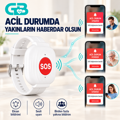 GüvenBilek® SOS Acil Durum Bilekliği